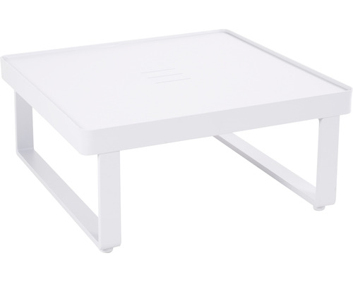 Quadratischer, weißer Monitorständer