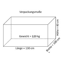 Fahrradgarage/Wandschrank Velo mit Fußboden 206 x 102 cm natur-thumb-2