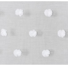 Vorhang mit Gardinenband Fluffy Dots weiss 140x255 cm-thumb-2