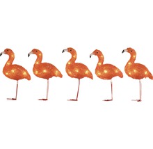 LED Acryl Flamingos Konstsmide 5er-Set bernstein-thumb-6