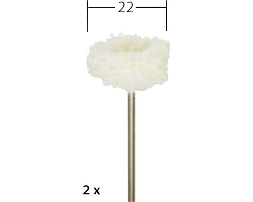 Polieraufsatz mit Schaft, Durchmesser 22 Millimeter
