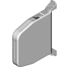 ARON Vorbaurollladen PVC grau 600 x 1365 mm Kasten Aluminium RAL 9016 verkehrsweiß Gurtzug Rechts-thumb-2