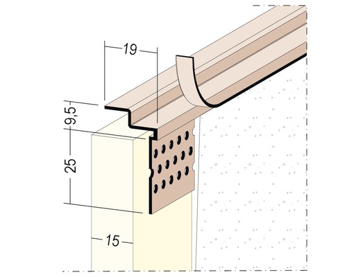 PROTEKTOR Kantenprofil WET FLEX 100 PVC flexibel und