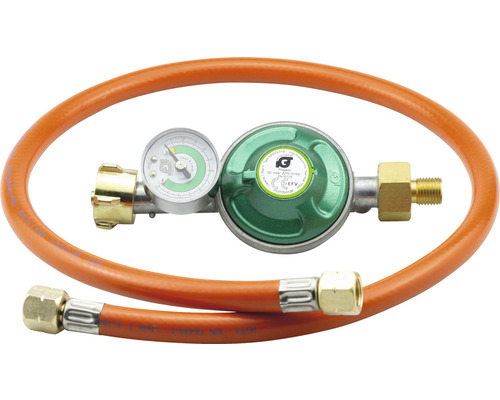 Gasdruckregler mit Gasschlauch und Manometer