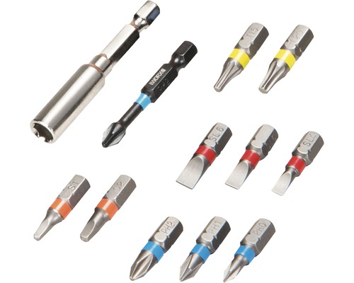Bit-Set mit magnetischem Bithalter und verschiedenen Schrauberbits