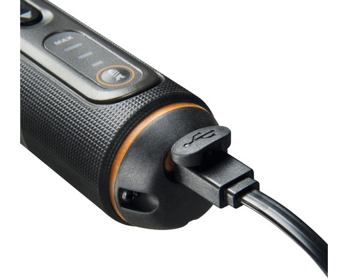 Detailansicht eines Geräts mit USB-Anschluss