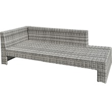Gartenmöbelset GARDEN PLACE Chicago 4-Sitzer 4-tlg. grau aus Polyrattan und robustem Aluminium, Rückenlehne verstellbar, inkl. Sitzkissen