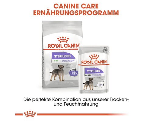 Royal Canin Sterilised Hundefutter für kleine und mittelgroße Rassen