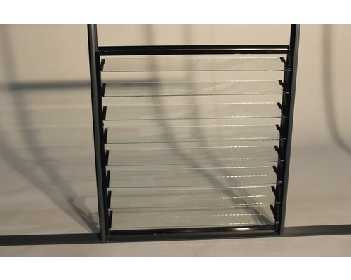 Lamellenfenster mit Glaslamellen