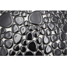 Keramikmosaik XKM 890N schwarz 27,5x27,5 cm