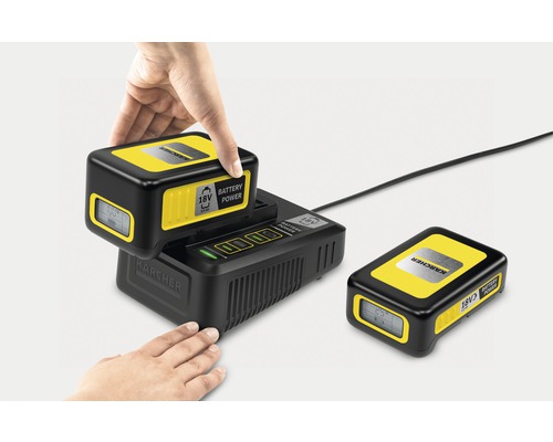 Kärcher Akku und Ladegerät im Detail