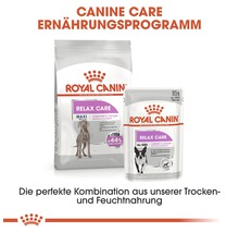 Royal Canin Relax Care canine nutrition program with dry and wet food