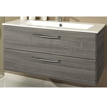 Waschtischunterschrank mit zwei Schubladen und Aufsatzwaschbecken