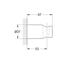 Wandbrausehalter Grohe Rainshower® fix chrom 27056000