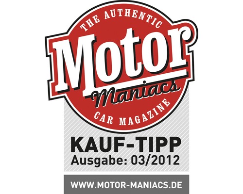 Motor Maniacs Car Magazine Kauftipp Siegel