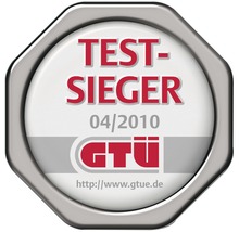 GTÜ Testsieger Siegel 04/2010