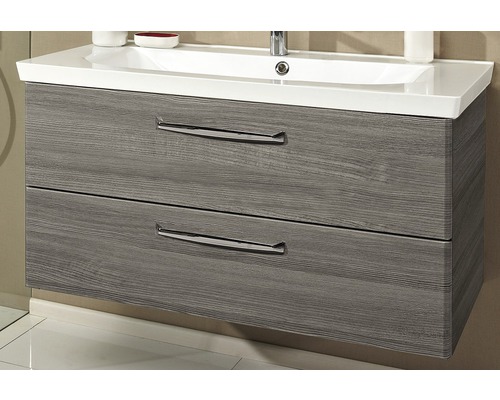 Waschtischunterschrank mit zwei Schubladen und Waschbecken