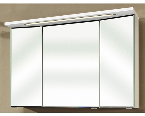 Spiegelschrank mit drei Türen und integrierter Beleuchtung