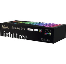 Verpackung der Twinkly Light Tree Lichterkette mit 750 RGB plus weißen LEDs und einer Länge von 4 Metern