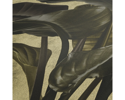 Nahaufnahme einer Tapete mit Pflanzenmotiven