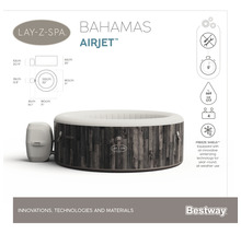 Lay-Z-Spa Bahamas Airjet aufblasbarer Whirlpool mit den Maßen 180 mal 66 Zentimeter