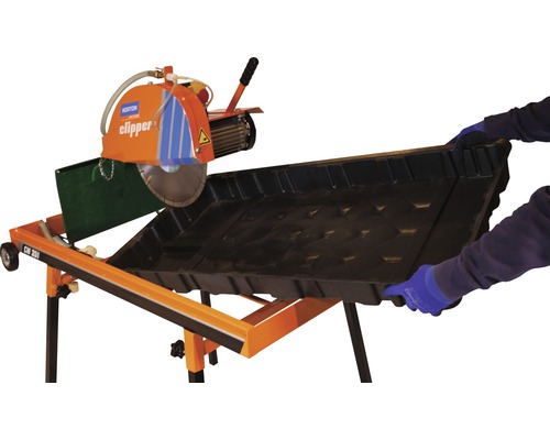 Norton Clipper Fliesenschneidmaschine mit Wasserauffangwanne