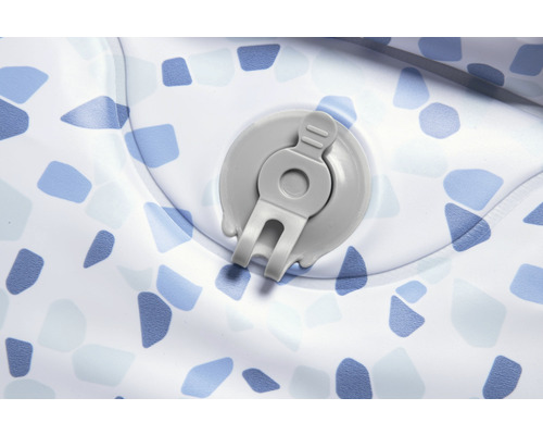 Detailansicht eines aufblasbaren Produkts mit Ventil.