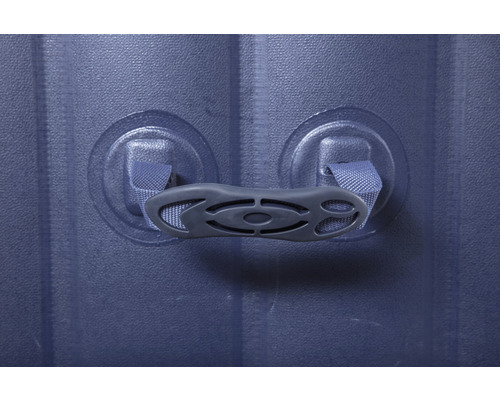 Detailaufnahme einer Luftmatratze mit Griff