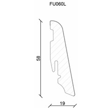 Sockelleiste Eiche FOEI08S FU60L foliert