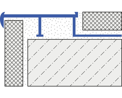 Schemazeichnung einer Duschkabinenkonstruktion