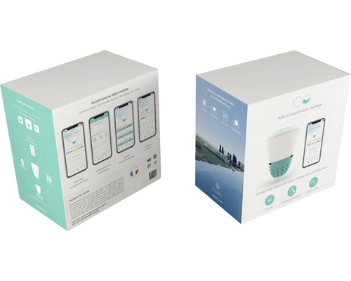 Verpackung des ICO Poolwasseranalysegerätes