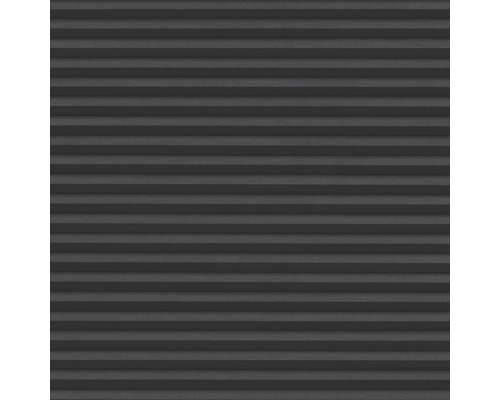 Nahaufnahme einer anthrazitfarbenen Plisseejalousie