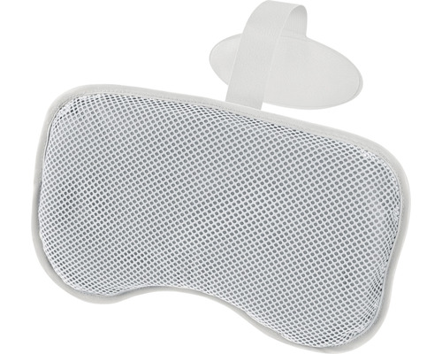 Nackenkissen aus Netzgewebe für Badewannen mit Befestigungsschlaufe