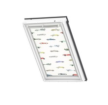 VELUX Verdunkelungsrollo Kids Rennautos manuell Rahmen weiß DKL UK10 4654SWL-thumb-6