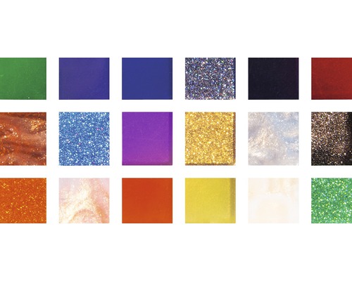 Farbfelder verschiedener Farben und Texturen für Farbauswahl