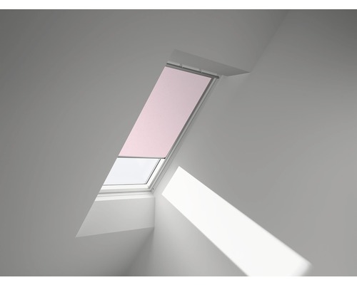 VELUX Verdunkelungsrollo Kids rose Sterne manuell Rahmen weiß DKL C04 4659SWL