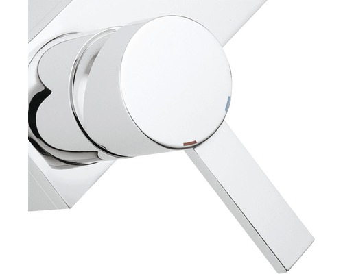 Aufputz-Einhebelmischer aus Metall, Aufsicht