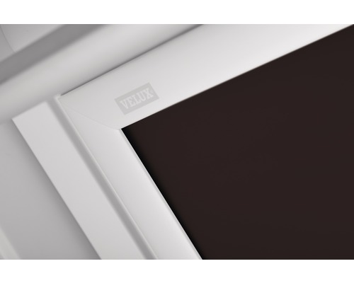 Detailansicht eines Dachfensters mit Velux Logo