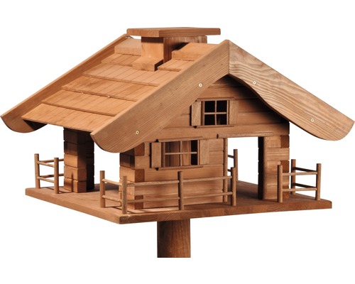 Vogelhaus im Chaletstil aus Holz