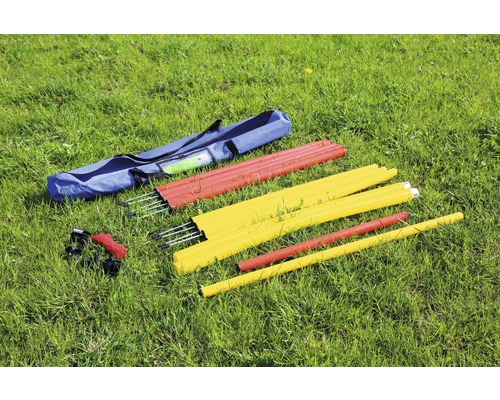 Trainingshürden Set mit Tragetasche auf Rasen