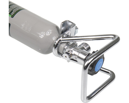 CO2-Druckminderer mit Halterung und Ventil