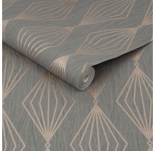 Rolle graue Tapete mit geometrischem Muster
