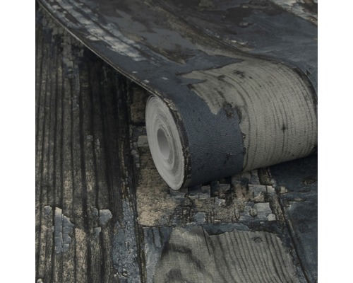 Tapetenrolle mit Holzoptik