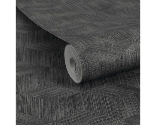 Eine Rolle Tapete mit geometrischem Muster.