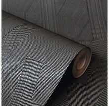 Vliestapete 67047-HOR Grafisch anthrazit