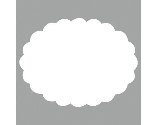 Dekoratives Schild mit gewelltem Rand