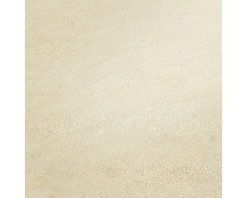 Nahaufnahme einer hellen Vinyltapete mit Steinoptik.