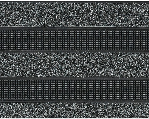 Fußmatte mit Streifenmuster aus Textil und Gummi