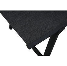 Gartensofa GARDEN PLACE Enya 175 x 74 x 107 cm schwarz Gestell aus Metall, Liegefläche aus robustem Textilgewebe, höhenverstellbar, ausziehbar
