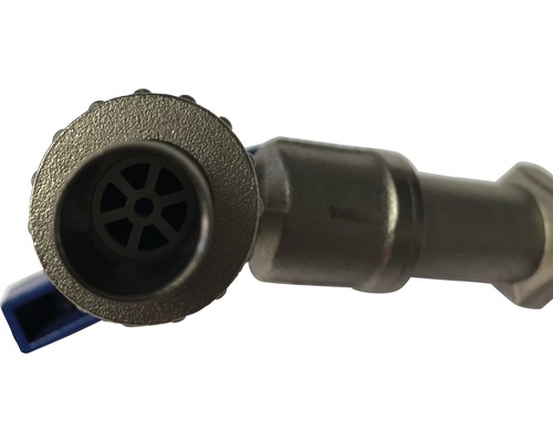 Eckregulierventil aus Metall mit Griff